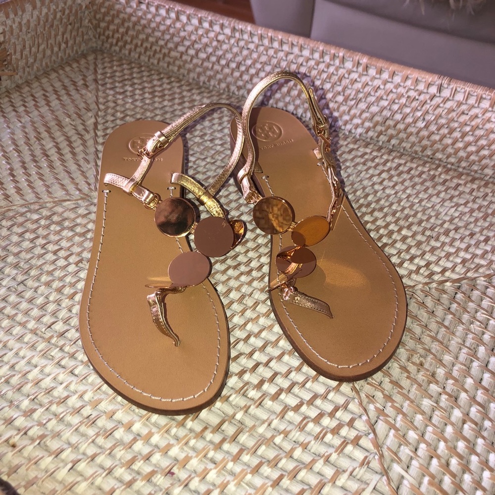 Tory Burch Gold Sandals